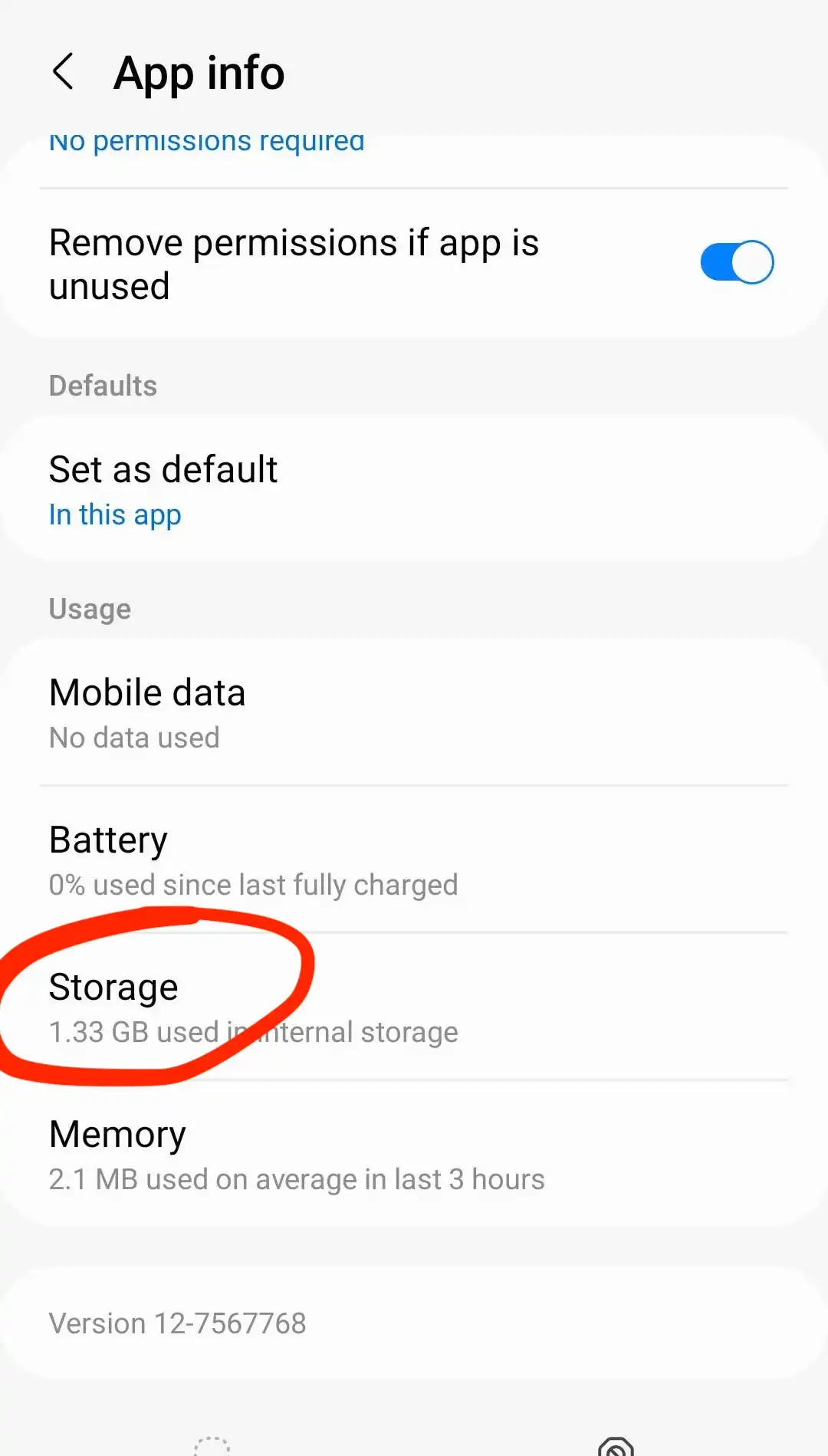 Storage